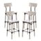 Flash Furniture Jackson Commercial Grade Rustic Antique White Industrial Wood Dining Barstool, 4PK 4-XU-DG-W0236B-ANTWHT-GG - alternate 1